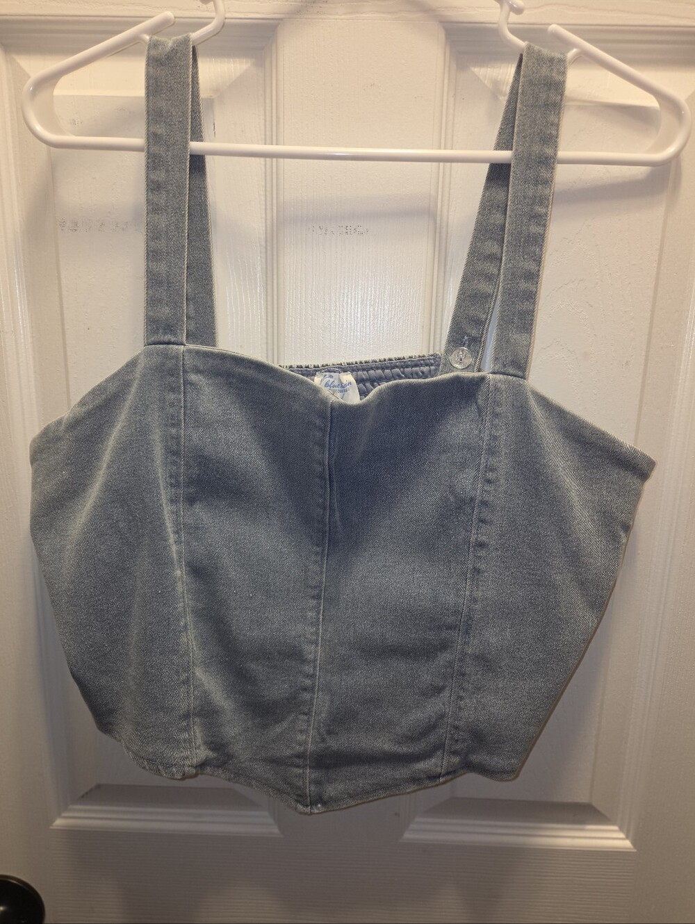 Francesca's Collections Denim Crop Top